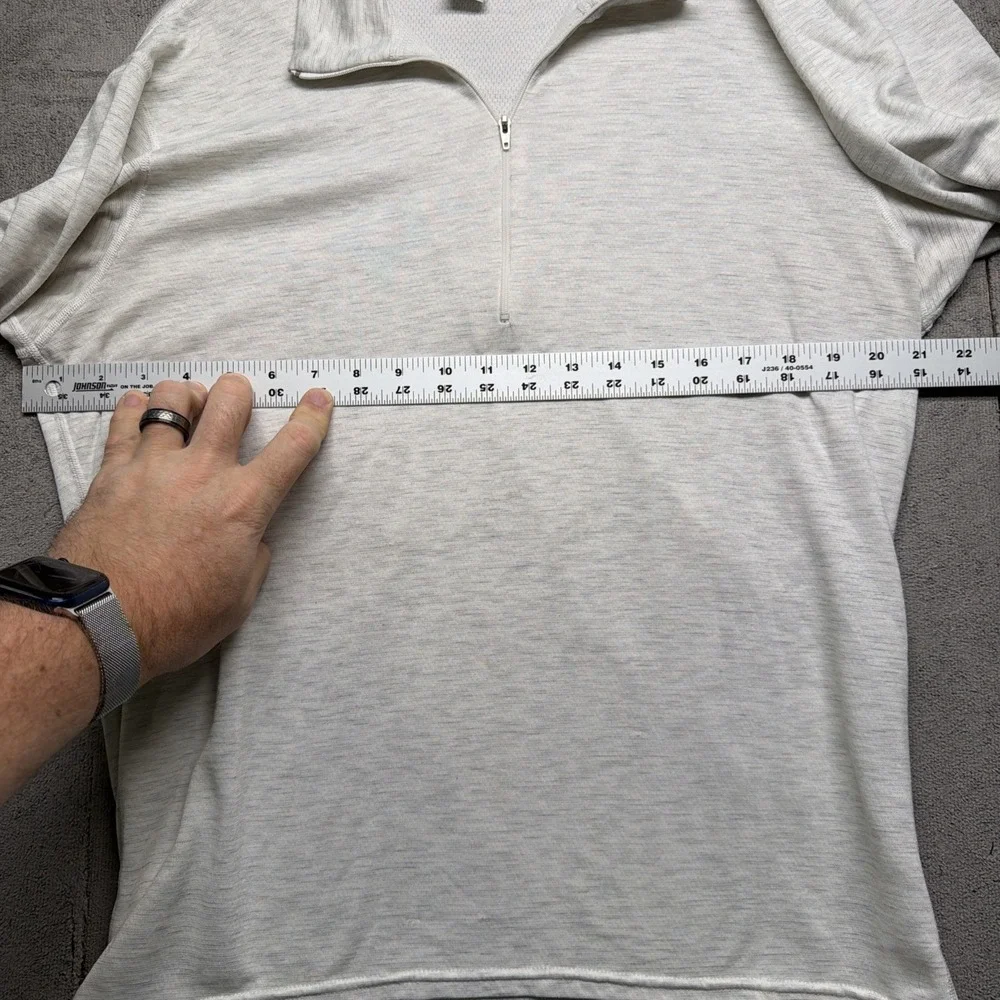 Patagonia Capilene Quarter Zip Base Layer‎ Pullover White Men's Medium